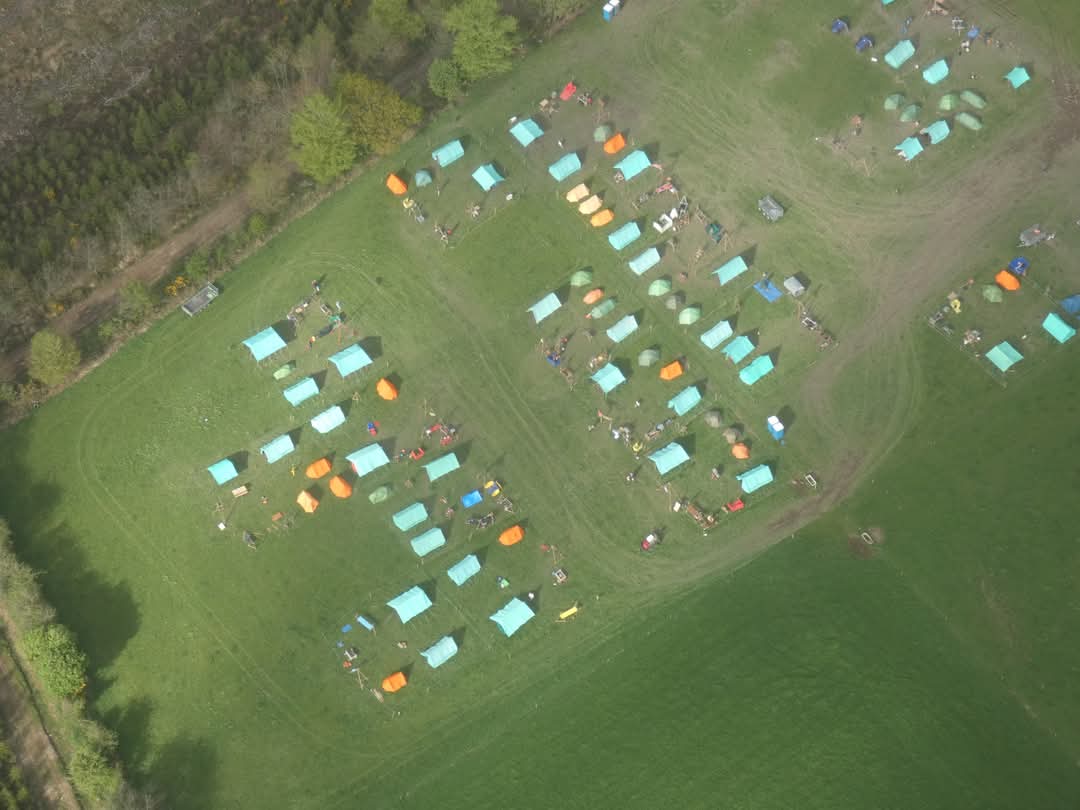 Waterford County Challenge camp aerial view